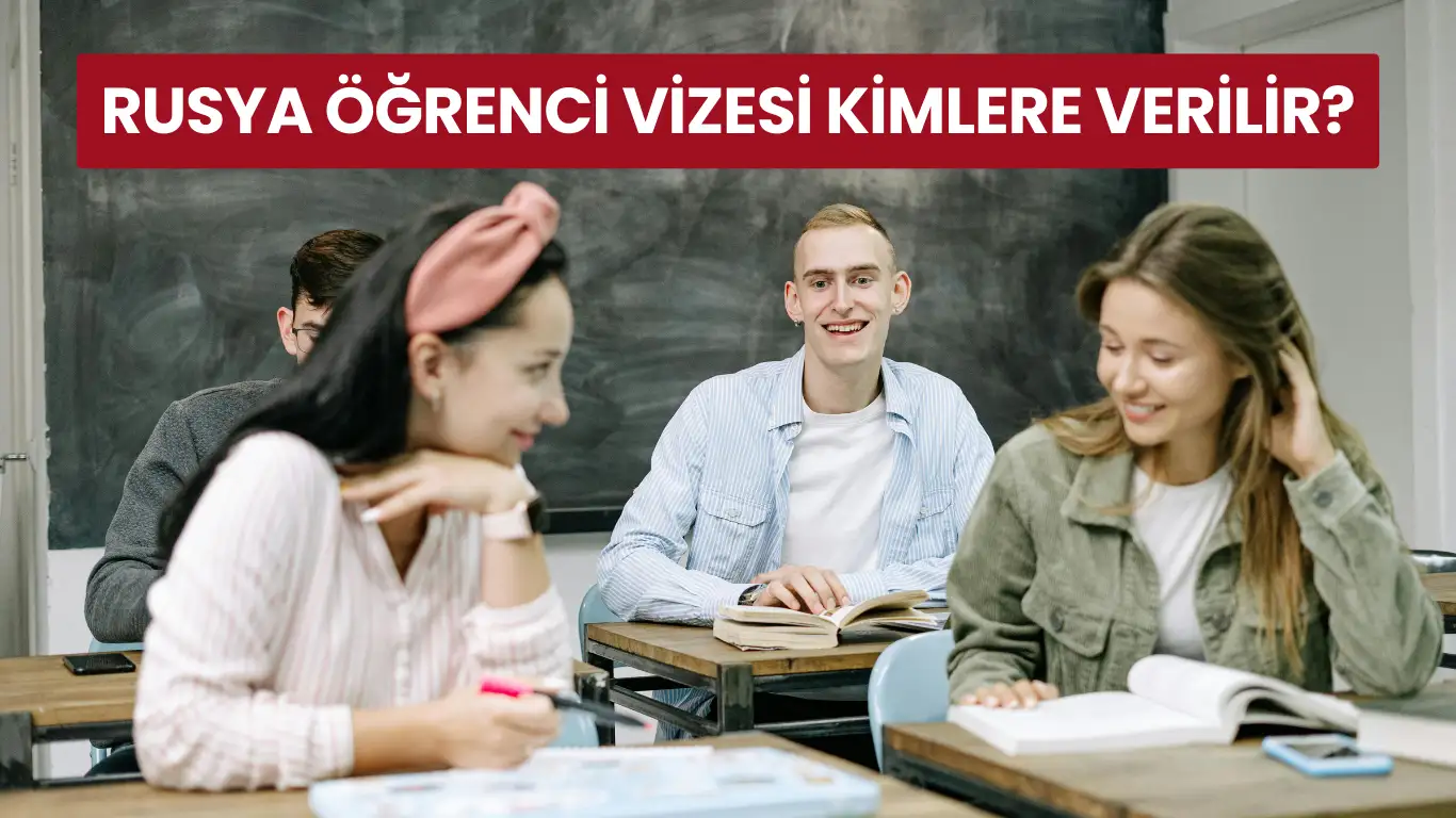 Rusya öğrenci vizesi ile eğitim gören farklı milletlerden üniversite öğrencileri sınıfta