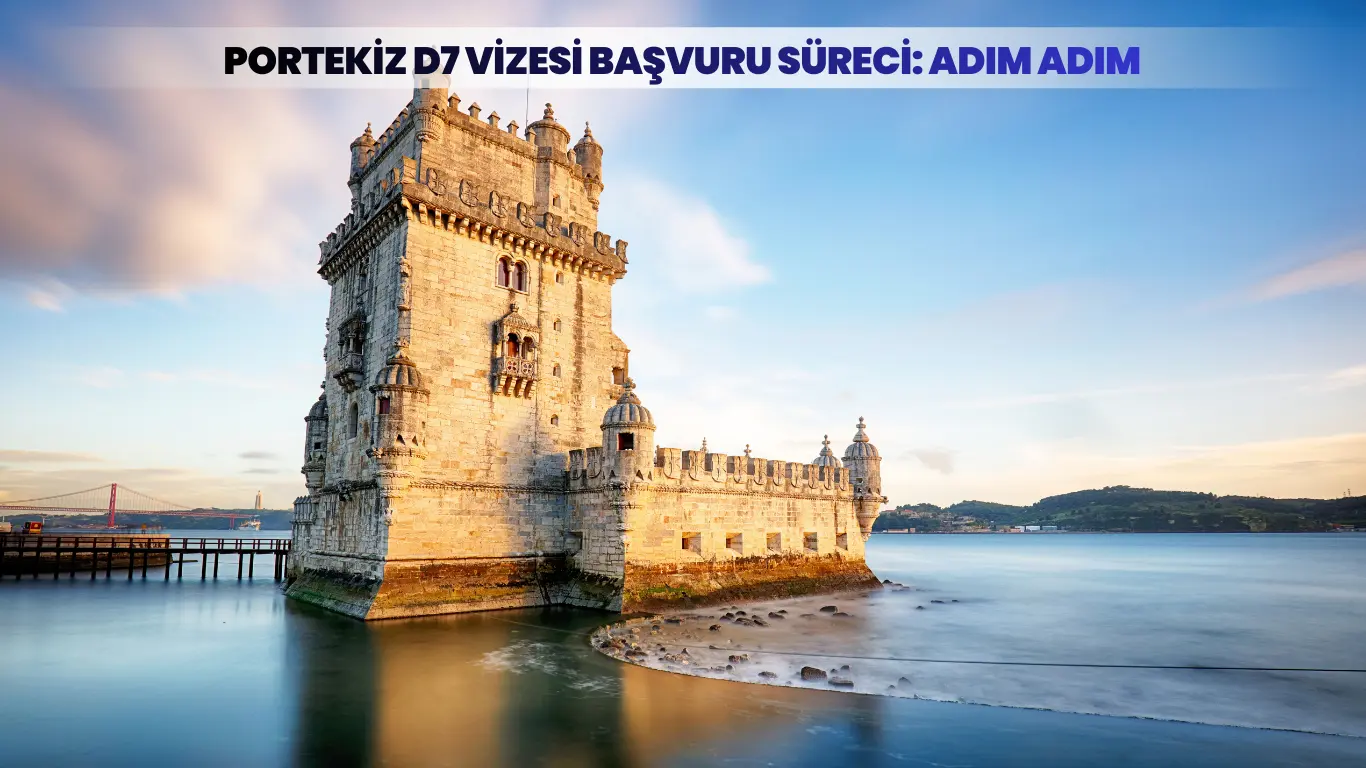 Portekiz D7 Vizesi Başvuru Süreci - Belém Kulesi önünde deniz manzarası